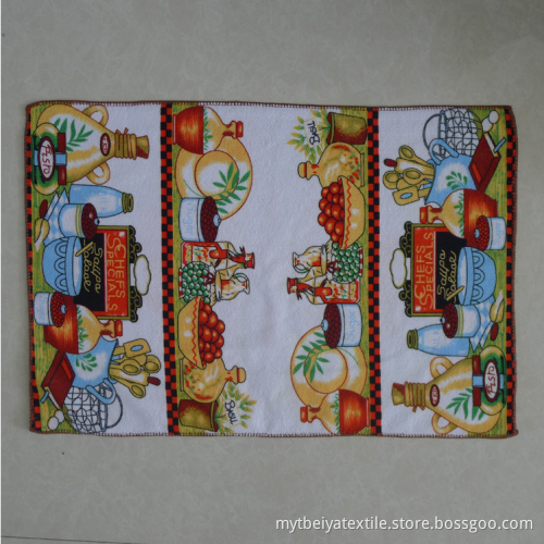 Custom Christmas Microfiber Printed Tea Towel Printing Wholesale